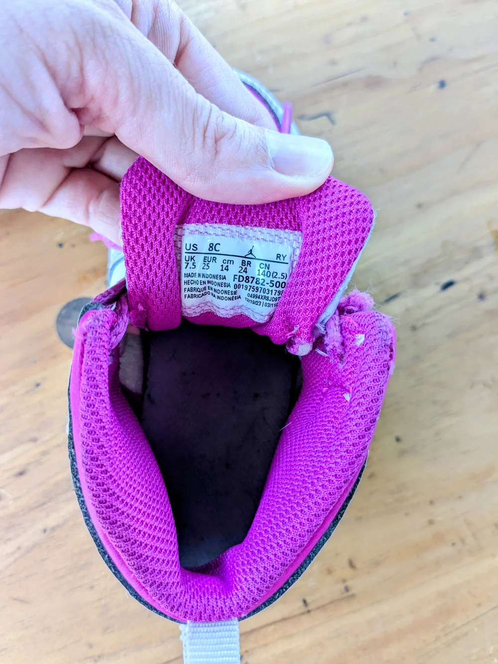 Nike Air Jordan 1 Mid Toddler Shoes - Fierce Pink / Iris Whisper (Size 8C)